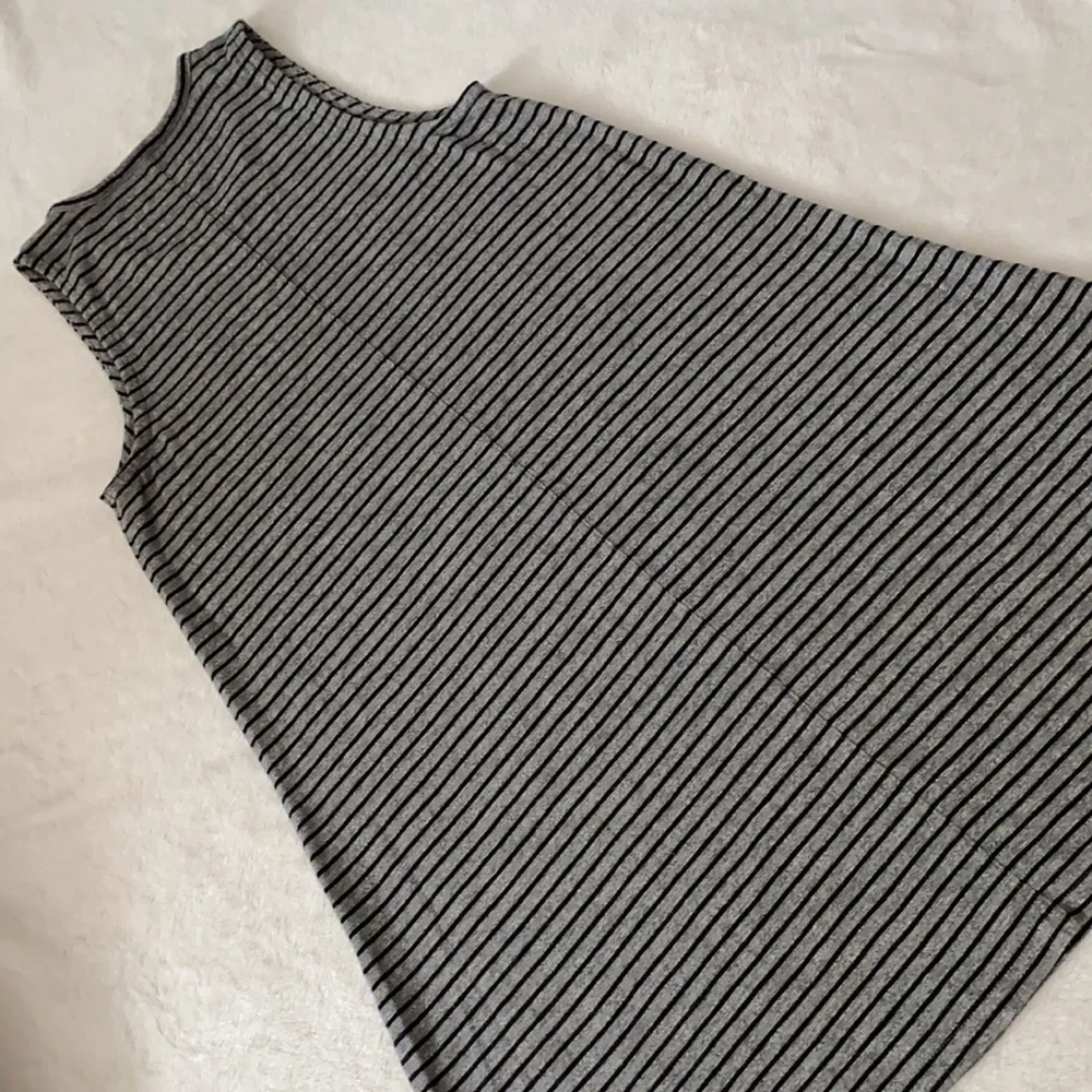 Madewell | Highpoint Tank Dress Sleeveless Above Knee G2326 Gray/Black Stripe S - Picture 10 of 16
